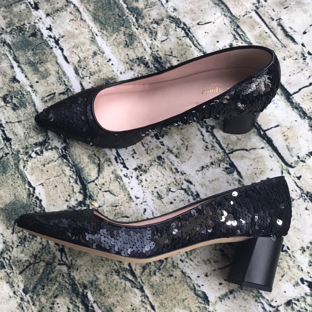Kate Spade Reverse Sequin Pumps New!